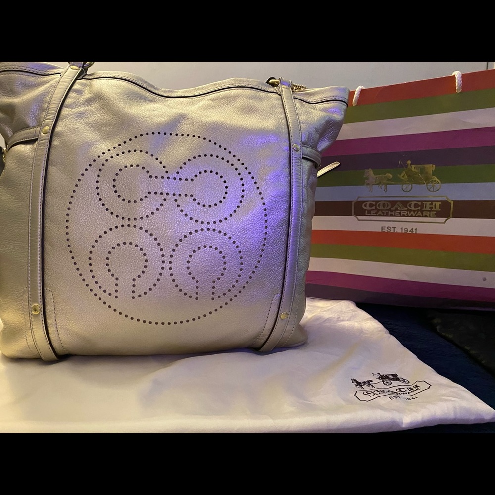 Coach leather bag